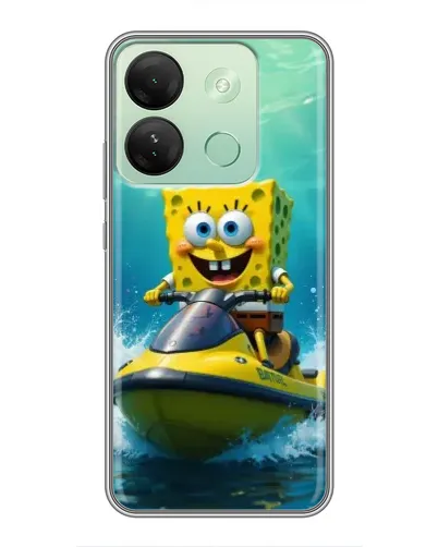 Чехол для Infinix Smart 7 HD с картинкой «Спанч Боб на гидроцикле» Чехол для Infinix Smart 7 HD с картинкой «Спанч Боб на гидроцикле»