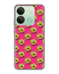 Чехол для Infinix Smart 7 HD с картинкой «Розовый паттерн»