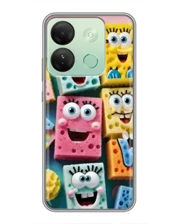 Чехол для Infinix Smart 7 HD с картинкой «Цветные губки»