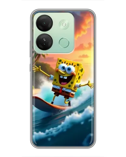 Чехол для Infinix Smart 7 HD с картинкой «Губка Боб серфингист» Чехол для Infinix Smart 7 HD с картинкой «Губка Боб серфингист»