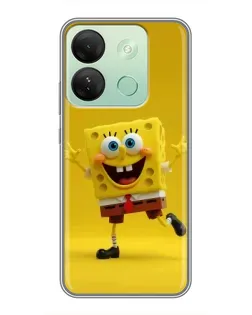 Чехол для Infinix Smart 7 HD с картинкой «Позитивный Губка Боб»