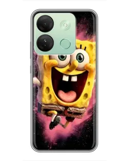 Чехол для Infinix Smart 7 HD с картинкой «Взрывной Спанч Боб»