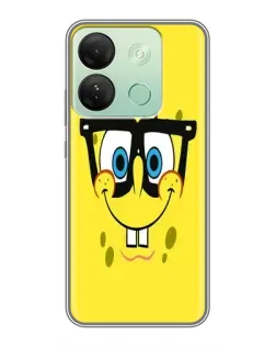 Чехол для Infinix Smart 7 HD с картинкой «Минималистичный Спанч Боб»