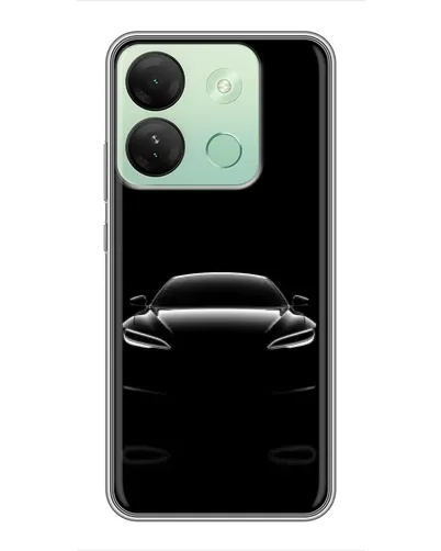 Чехол для Infinix Smart 7 HD с картинкой «Силуэт Tesla Night» Чехол для Infinix Smart 7 HD с картинкой «Силуэт Tesla Night»