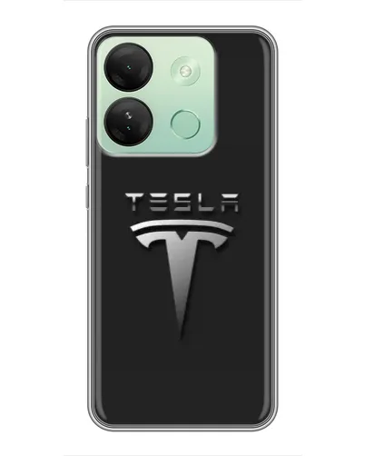 Чехол для Infinix Smart 7 HD с картинкой «Стальной логотип Tesla» Чехол для Infinix Smart 7 HD с картинкой «Стальной логотип Tesla»