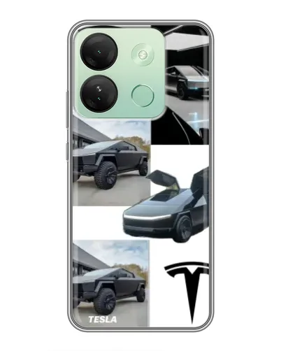 Чехол для Infinix Smart 7 HD с картинкой «Коллаж Cybertruck Tesla» Чехол для Infinix Smart 7 HD с картинкой «Коллаж Cybertruck Tesla»