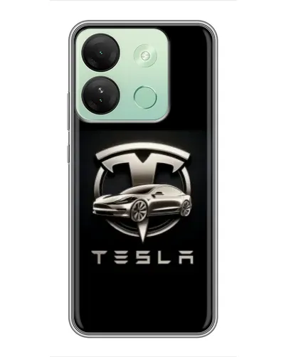 Чехол для Infinix Smart 7 HD с картинкой «Tesla — серебристое авто» Чехол для Infinix Smart 7 HD с картинкой «Tesla — серебристое авто»