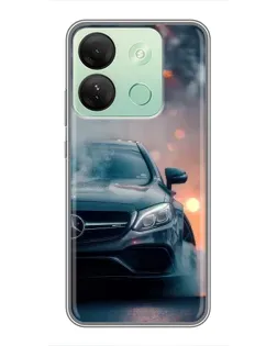 Чехол для Infinix Smart 7 HD с картинкой «Mercedes — ночной город» Чехол для Infinix Smart 7 HD с картинкой «Mercedes — ночной город»