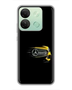 Чехол для Infinix Smart 7 HD с картинкой «Mercedes — ретро стиль»