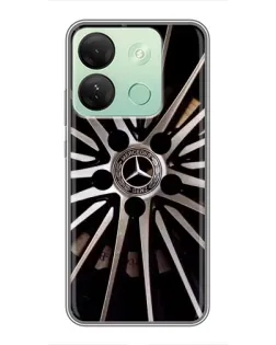 Чехол для Infinix Smart 7 HD с картинкой «Диск Mercedes»