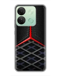 Чехол для Infinix Smart 7 HD с картинкой «Mercedes Carbon Grid»