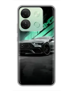 Чехол для Infinix Smart 7 HD с картинкой «Темный Mercedes AMG»