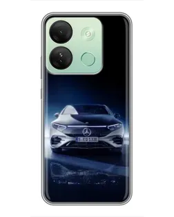 Чехол для Infinix Smart 7 HD с картинкой «Ночной Mercedes EQ»