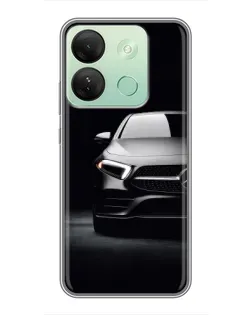 Чехол для Infinix Smart 7 HD с картинкой «Свет фар Mercedes»