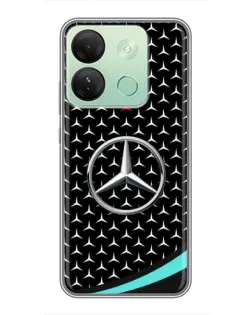 Чехол для Infinix Smart 7 HD с картинкой «Mercedes — бирюзовый акцент»