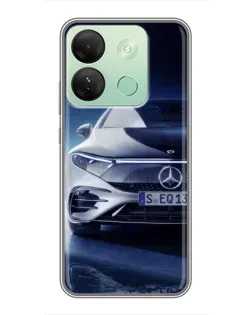 Чехол для Infinix Smart 7 HD с картинкой «Mercedes EQ — будущее»