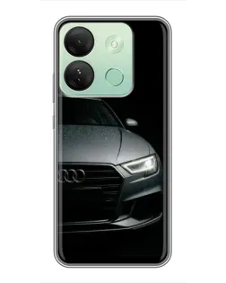 Чехол для Infinix Smart 7 HD с картинкой «Audi — детализация кузова» Чехол для Infinix Smart 7 HD с картинкой «Audi — детализация кузова»