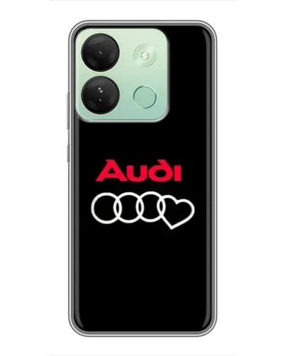 Чехол для Infinix Smart 7 HD с картинкой «Логотип Audi Heart»