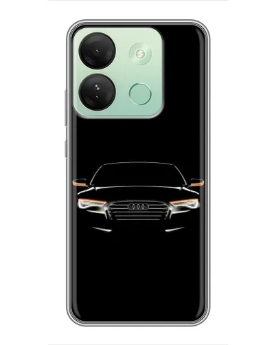 Чехол для Infinix Smart 7 HD с картинкой «Audi — ночной контур»