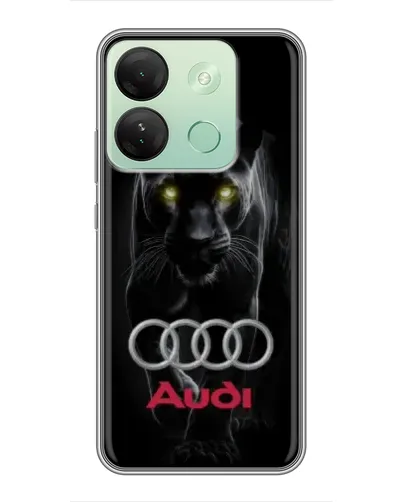 Чехол для Infinix Smart 7 HD с картинкой «Пантера и Audi»