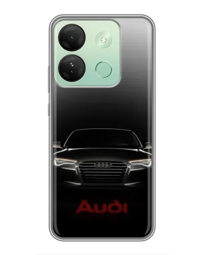 Чехол для Infinix Smart 7 HD с картинкой «Audi — градиентный контур»