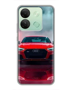 Чехол для Infinix Smart 7 HD с картинкой «Audi RS — красный стиль»
