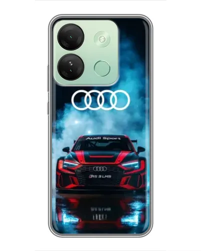 Чехол для Infinix Smart 7 HD с картинкой «Audi Sport — неон»