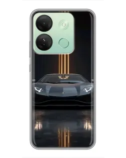 Чехол для Infinix Smart 7 HD с картинкой «Lamborghini золотые линии» Чехол для Infinix Smart 7 HD с картинкой «Lamborghini золотые линии»