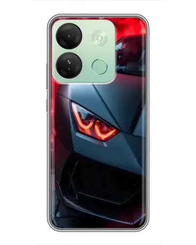 Чехол для Infinix Smart 7 HD с картинкой «Lamborghini красное сияние»