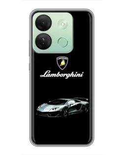 Чехол для Infinix Smart 7 HD с картинкой «Логотип Lamborghini классика»