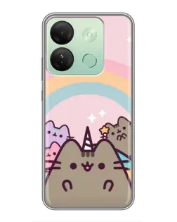 Чехол для Infinix Smart 7 HD с картинкой «Единорог Pusheen»