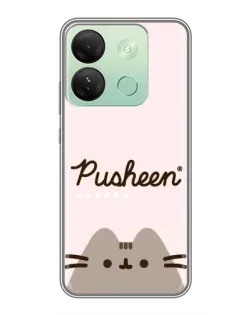 Чехол для Infinix Smart 7 HD с картинкой «Pusheen логотип»