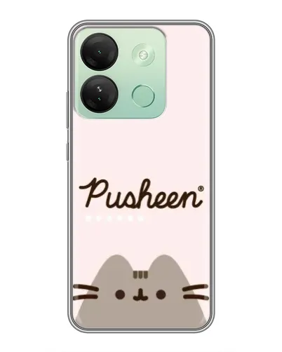 Чехол для Infinix Smart 7 HD с картинкой «Pusheen логотип»