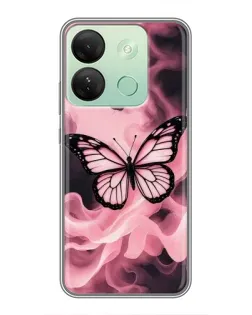 Чохол для Infinix Smart 7 HD з картинкою «Метелик у диму»