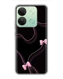 Чехол для Infinix Smart 7 HD с картинкой «Розовые ленты»