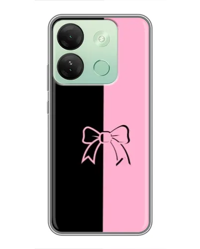 Чехол для Infinix Smart 7 HD с картинкой «Половинки банта»