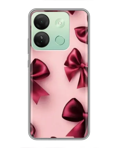 Чехол для Infinix Smart 7 HD с картинкой «Бордовый атлас»