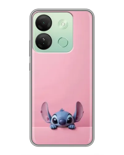 Чехол для Infinix Smart 7 HD с картинкой «Stitch выглядывает»
