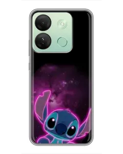 Чехол для Infinix Smart 7 HD с картинкой «Неоновый Stitch» Чехол для Infinix Smart 7 HD с картинкой «Неоновый Stitch»