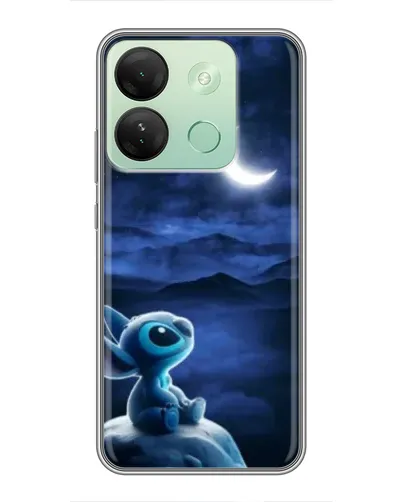 Чехол для Infinix Smart 7 HD с картинкой «Лунная ночь Стича»
