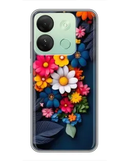 Чехол для Infinix Smart 7 HD с картинкой «Цветочная феерия»