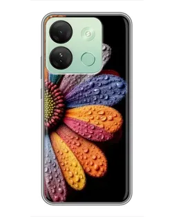 Чехол для Infinix Smart 7 HD с картинкой «Радужный цветок»