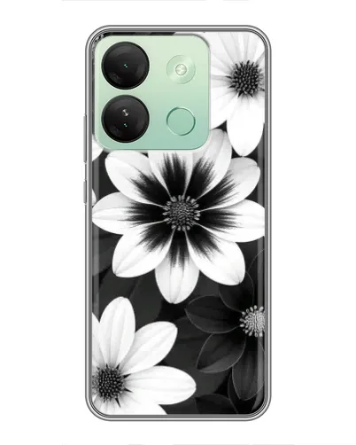 Чехол для Infinix Smart 7 HD с картинкой «Монохромные астры» Чехол для Infinix Smart 7 HD с картинкой «Монохромные астры»