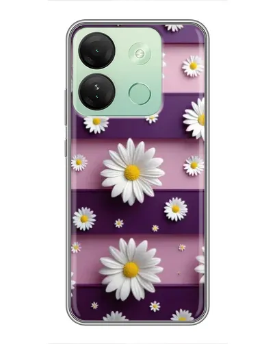 Чехол для Infinix Smart 7 HD с картинкой «Ромашки на фиолетовом» Чехол для Infinix Smart 7 HD с картинкой «Ромашки на фиолетовом»