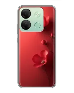Чехол для Infinix Smart 7 HD с картинкой «Маковые соцветия»