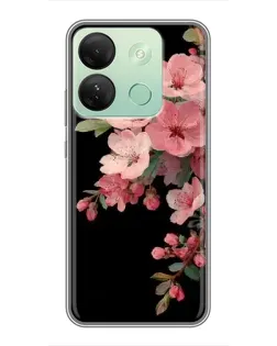 Чехол для Infinix Smart 7 HD с картинкой «Розовая ветка сакуры»