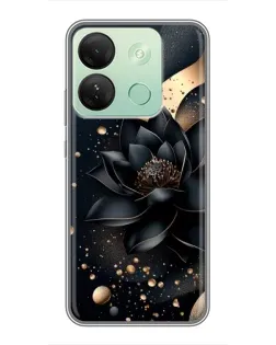 Чехол для Infinix Smart 7 HD с картинкой «Черный лотос»