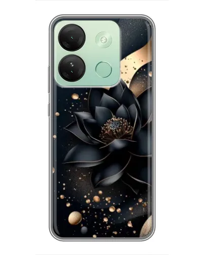 Чехол для Infinix Smart 7 HD с картинкой «Черный лотос» Чехол для Infinix Smart 7 HD с картинкой «Черный лотос»