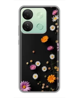 Чехол для Infinix Smart 7 HD с картинкой «Цветочная композиция»