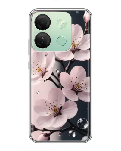 Чехол для Infinix Smart 7 HD с картинкой «Нежная сакура и капли» Чехол для Infinix Smart 7 HD с картинкой «Нежная сакура и капли»